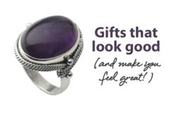 Amethyst and sterling silver ring
